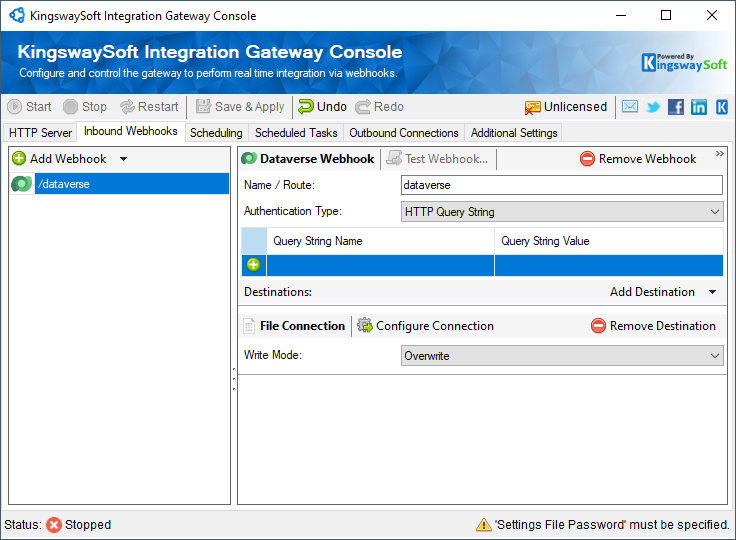 KingswaySoft Integration Gateway Console - Inbound Webhooks - Dataverse.png